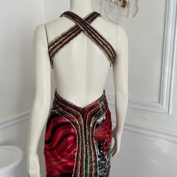 La Femme Women’s Vibrant Multicolor Maxi Dress - Picture 4 of 10